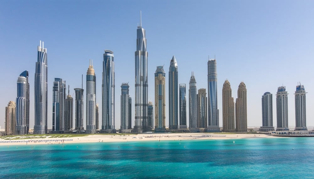 Dubai skyline with luxury tours and adventures